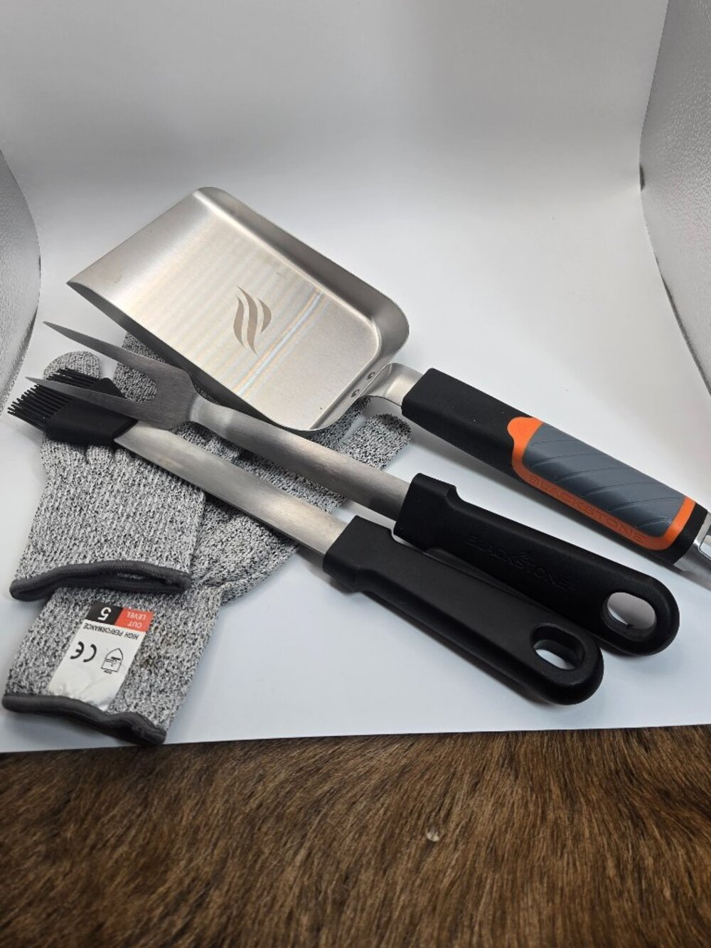 Blackstone Utensil Lot and Gloves Not Used BBQ Summer Gift